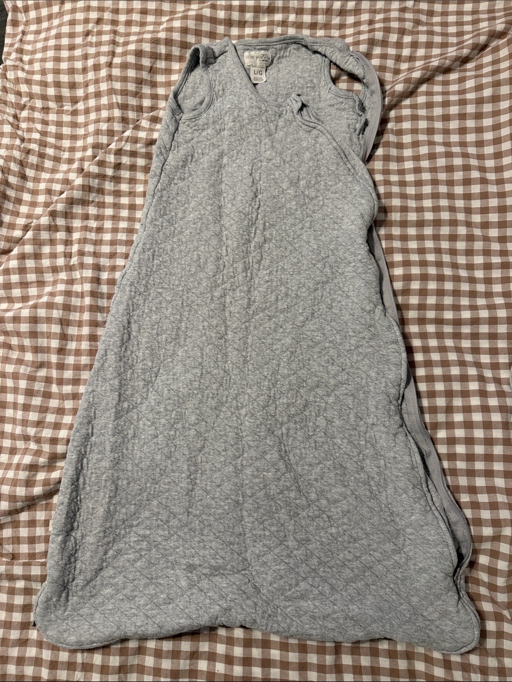 Lightweight Quilted Grey Kids Sleep Sack
